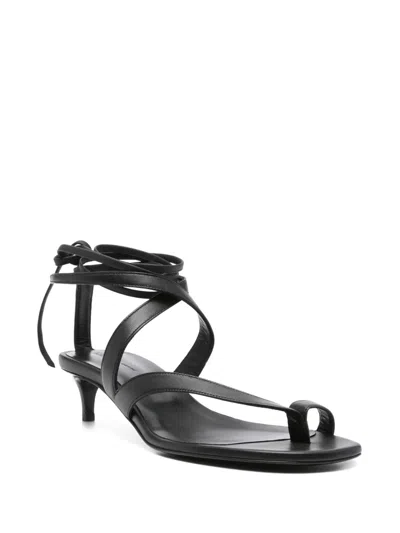 Khaite 50mm Aimee Sandals In Black