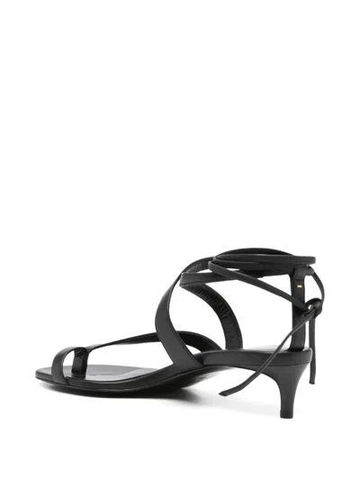 Khaite 50mm Aimee Sandals In Black