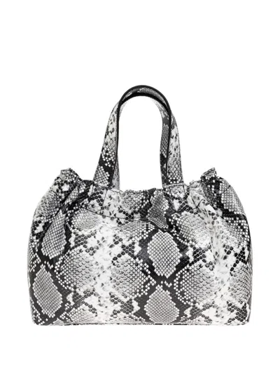 Samsoe & Samsoe Midi Saemmi Snakeskin-effect Tote Bag