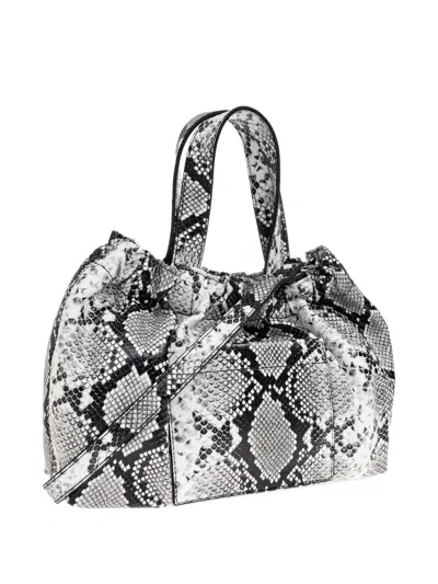 Samsoe & Samsoe Midi Saemmi Snakeskin-effect Tote Bag