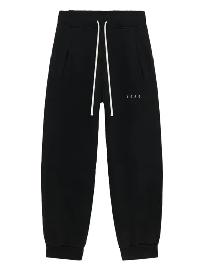 1989 Studio Cotton Track Pants In Black