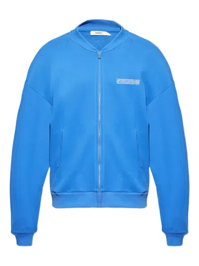Pangaia Zip-front Bomber Jacket In Blue