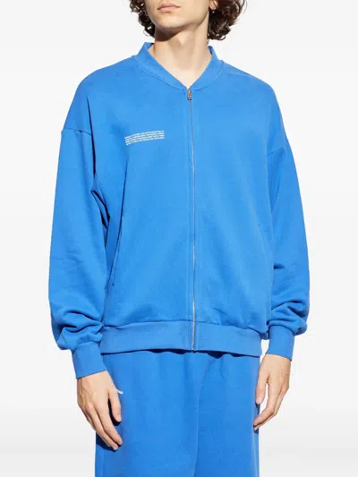 Pangaia Zip-front Bomber Jacket In Blue