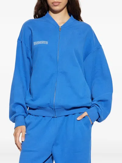 Pangaia Zip-front Bomber Jacket In Blue