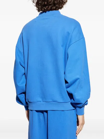 Pangaia Zip-front Bomber Jacket In Blue