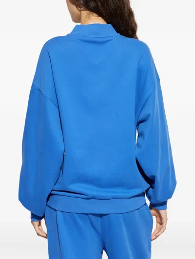 Pangaia Zip-front Bomber Jacket In Blue