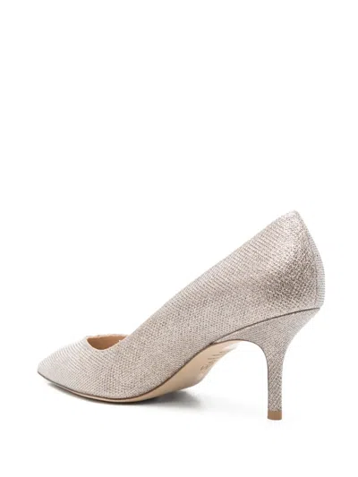 Stuart Weitzman 75mm Glitter Pointed-toe Pumps In White