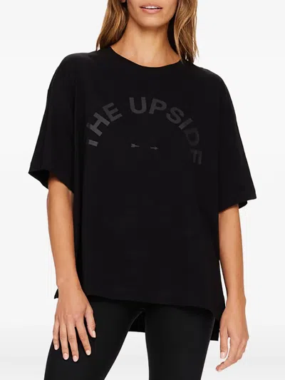 The Upside Logo-print Short-sleeve T-shirt In Black