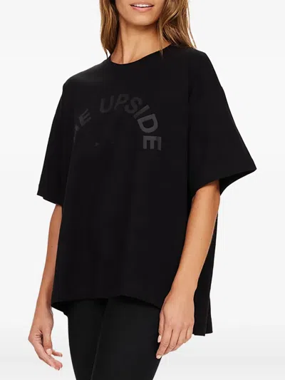 The Upside Logo-print Short-sleeve T-shirt In Black