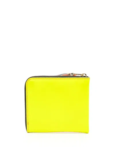 Comme Des Garçons Leather Wallet In Pink