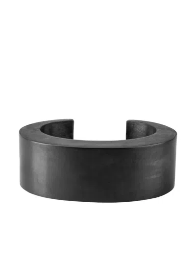 Parts Of Four Sterling-silver Crescent Bracelet In Black