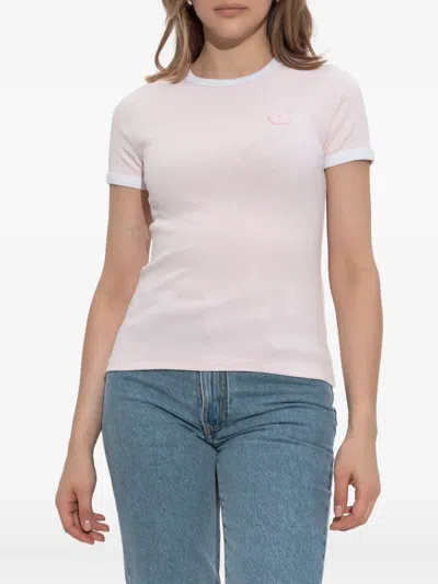 Kenzo Gots Boke Flower 2.0 Ribbed Top In Pink