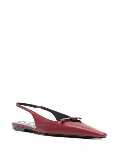 Victoria Beckham Slingback Pointed-toe Pumps In Red