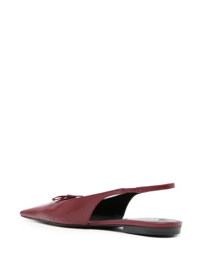 Victoria Beckham Slingback Pointed-toe Pumps In Red