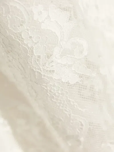 Self-portrait Lace Embroidered Maxi Dress In White