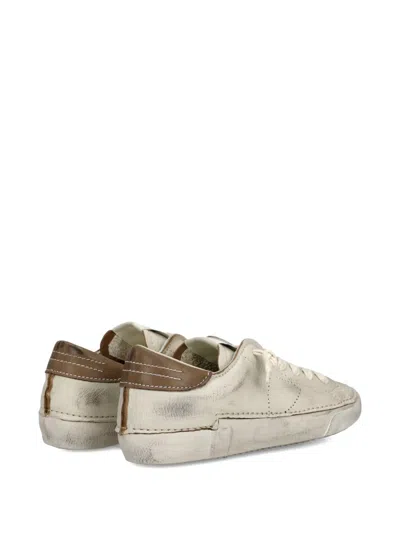 Philippe Model Leather Low-top Sneakers In White