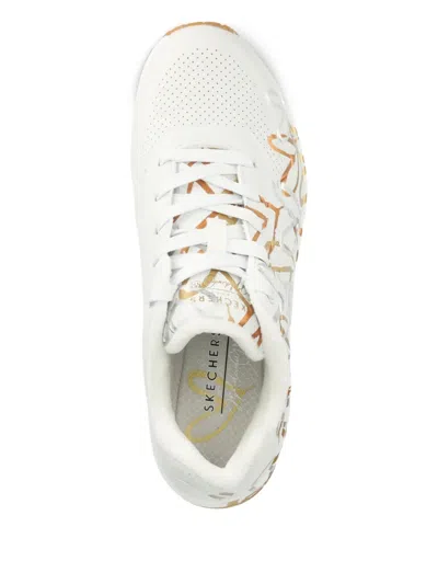 Skechers X Jgoldcrown Uno Loving Love Heart-print Sneakers In White