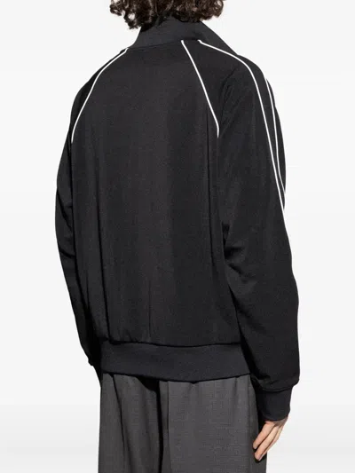 Kenzo Panelled Zip-up Track Jacket In Black