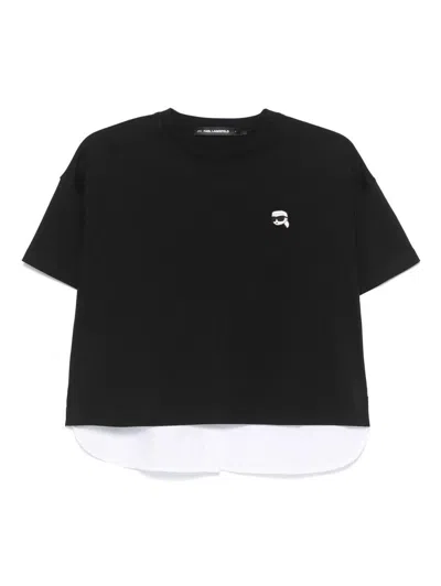 Karl Lagerfeld T-shirts And Polos In Black