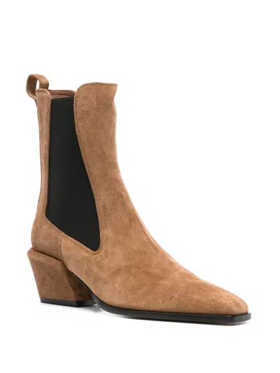 Paris Texas 50mm Bettina Leather Ankle Boots In Brown