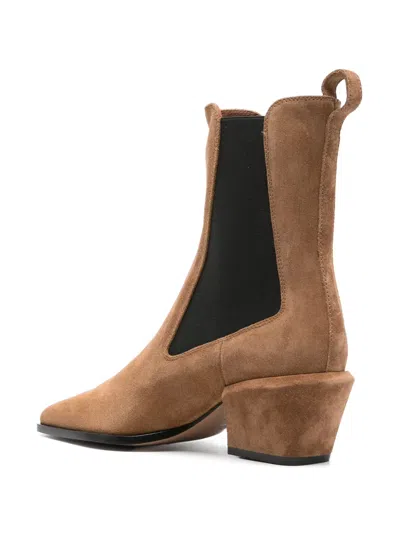 Paris Texas 50mm Bettina Leather Ankle Boots In Brown