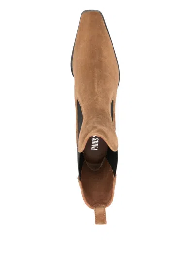 Paris Texas 50mm Bettina Leather Ankle Boots In Brown