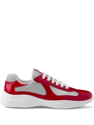Prada America's Cup Sneakers Aus Lackleder