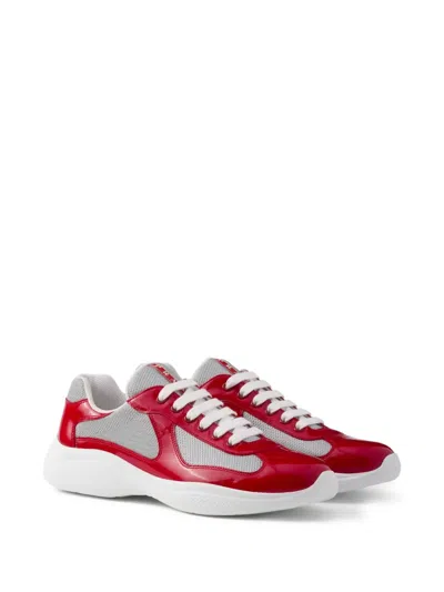 Prada America's Cup Sneakers Aus Lackleder