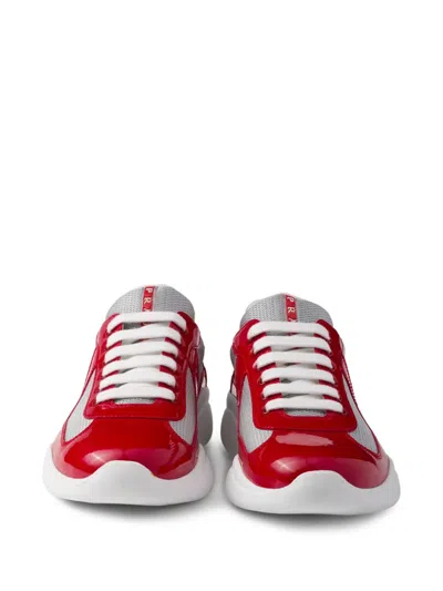 Prada America's Cup Sneakers Aus Lackleder