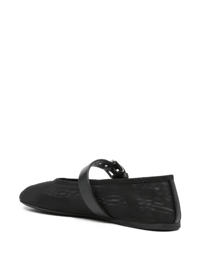 Miu Miu Strap Ballet In Black