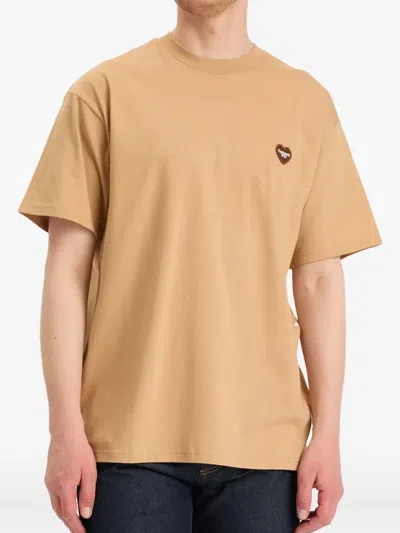 Carhartt Short Sleeve Heart 2 Hartt T Shirt Dusty Brown