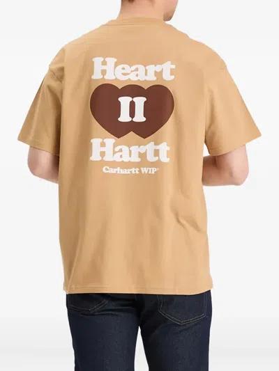 Carhartt Short Sleeve Heart 2 Hartt T Shirt Dusty Brown