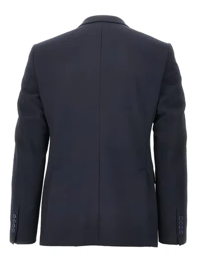 Emporio Armani Single-breasted Suit In Blue