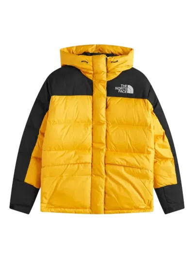 The North Face Himalayan Hooded Puffer Jacket In Yellow