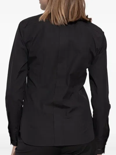 Max Mara Poplin Stretch Otranto Shirt In Black