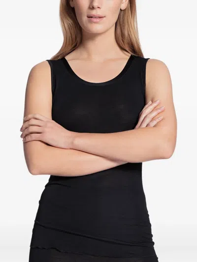 Calida True Confidence Round-neck Tank-top In Black