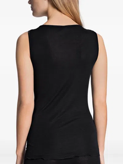 Calida True Confidence Round-neck Tank-top In Black