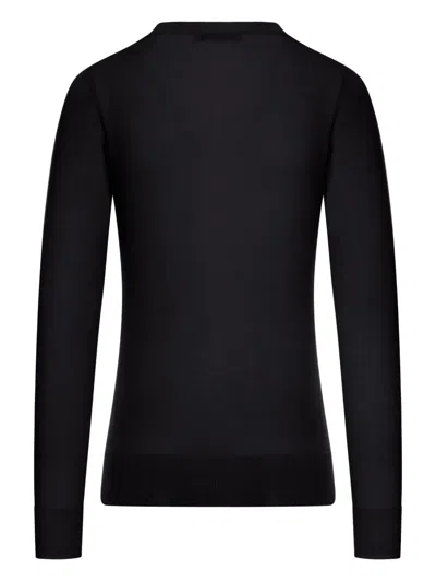 S Max Mara Langärmeliger Pullover In Black