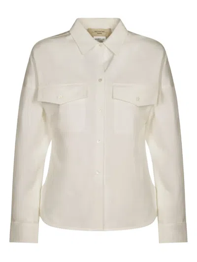 Weekend Max Mara Patch-pockets Button-fastening Shirt In White