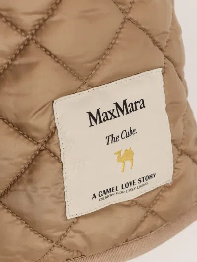 Max Mara The Cube Leo  Quilted And Padded Jacket In Brown
