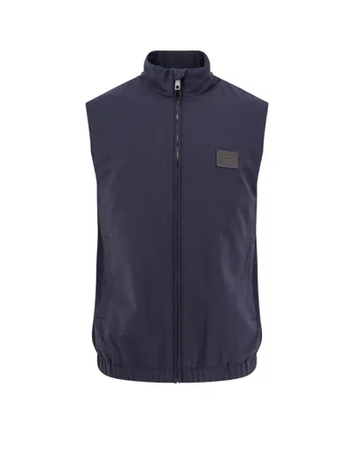 Dolce & Gabbana Wool Blend Sleeveless Jacket