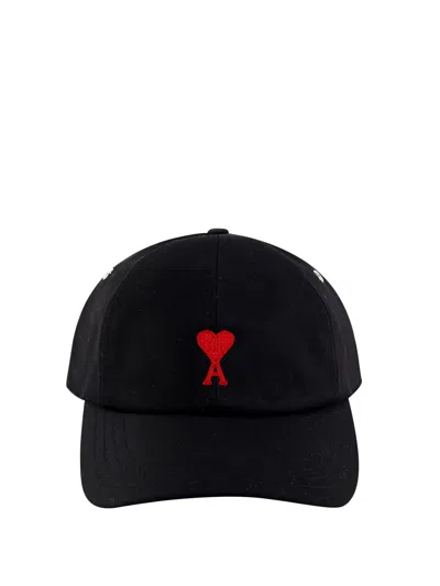 Ami Alexandre Mattiussi Ami Paris Logo-embroidered Cotton Cap