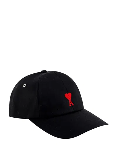 Ami Alexandre Mattiussi Ami Paris Logo-embroidered Cotton Cap
