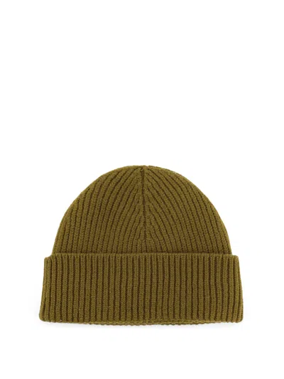 Ami Alexandre Mattiussi Ami Paris Men Beanie Wool Hat In Green