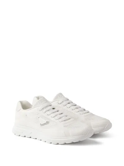 Prada Prax 01 Sneakers Mit Mesh-einsatz In White