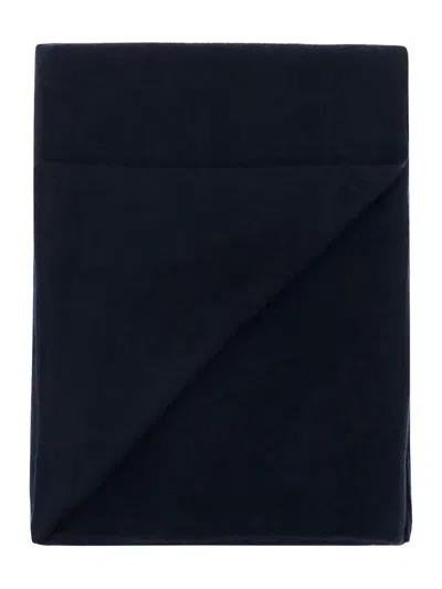 Vince Rectangular Navy Cashmere Scarf