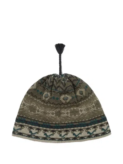 This Is Never That Tassel Patterned Beanie