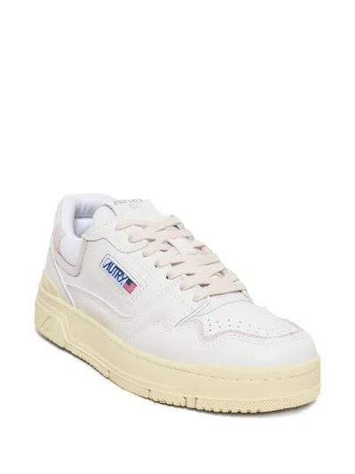 Autry White Leather Clc Sneakers In White