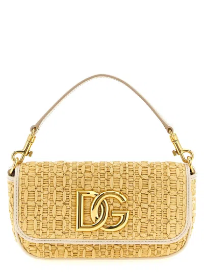 Dolce & Gabbana Crochet Shoulder Bag Shoulder Bags Beige