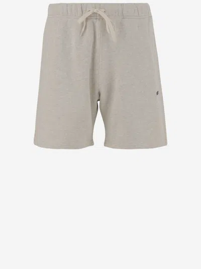 Autry Elasticated-waistband Logo-patch Shorts In Gray